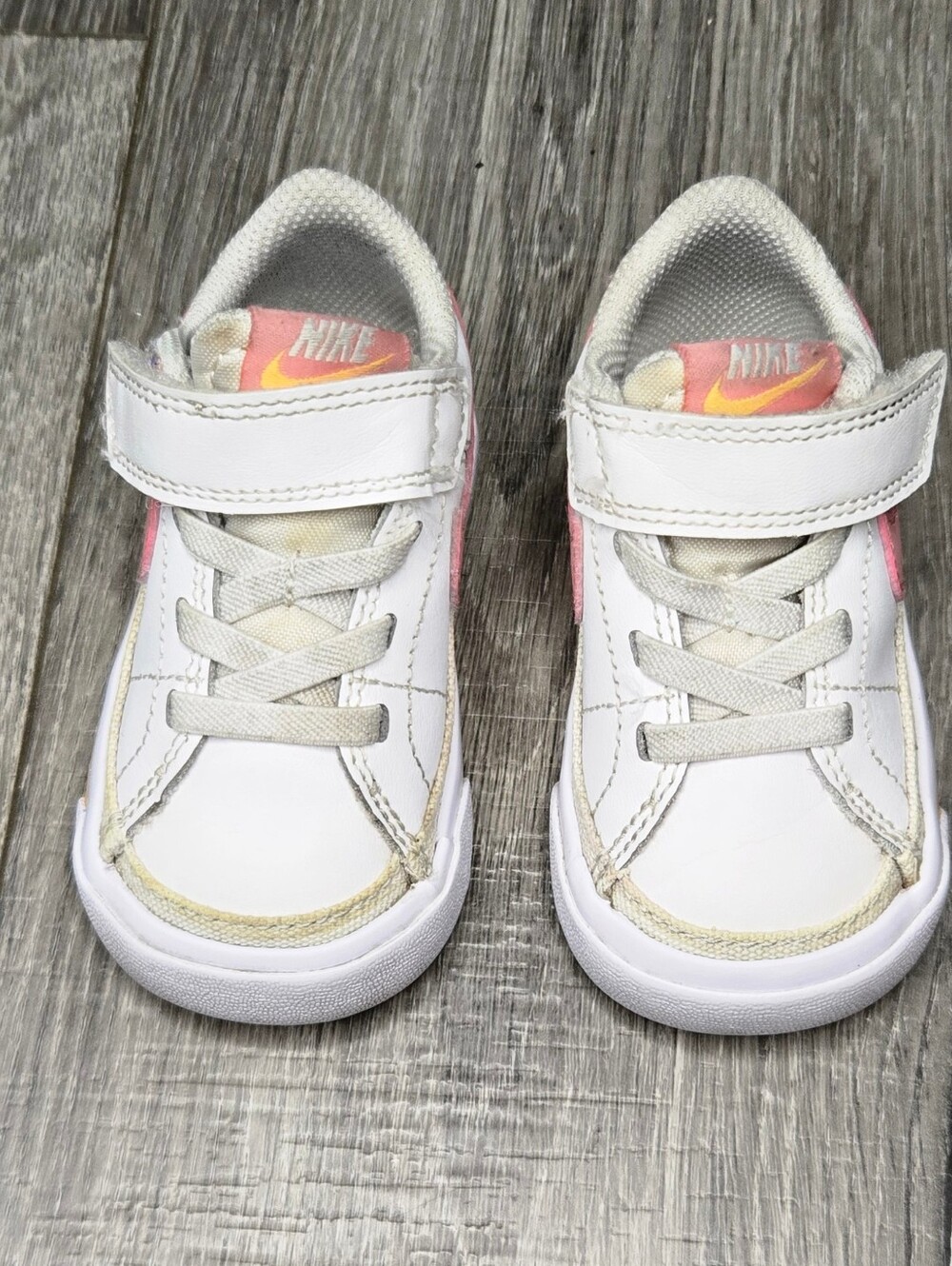 Nike Court Legacy Toddler Shoes 4C White Coral Pink DA5382-118 Baby Sneakers